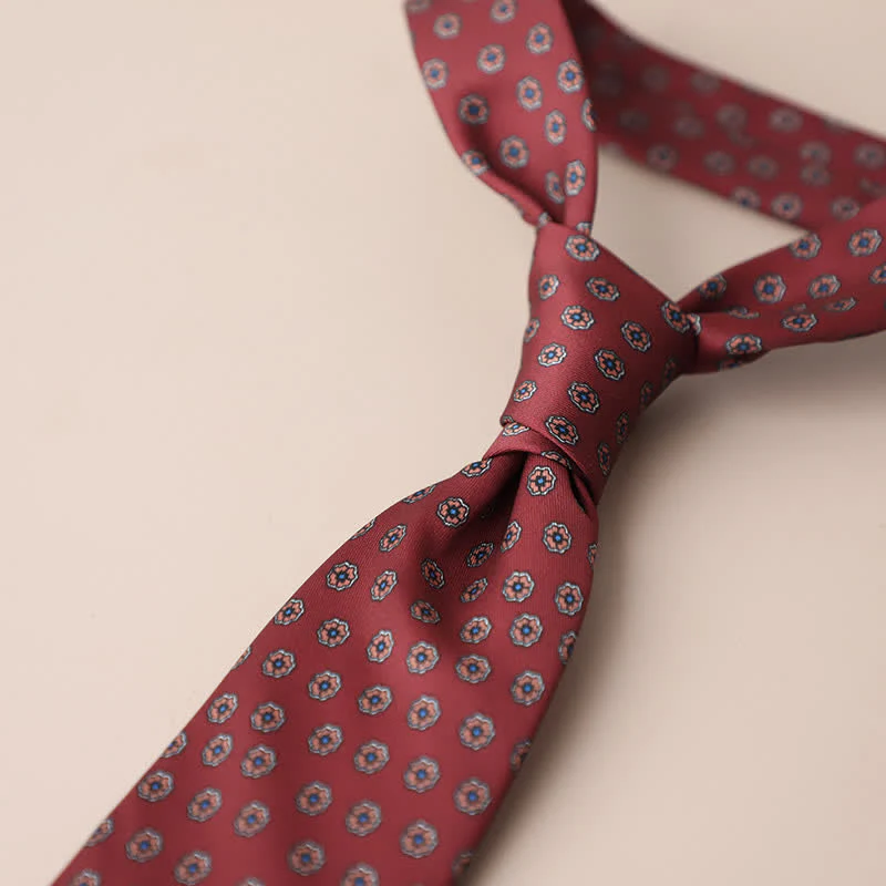 Men's Retro Elegant Neckwear Floral Pattern Necktie - Image 23