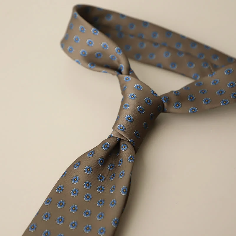Men's Retro Elegant Neckwear Floral Pattern Necktie - Image 25