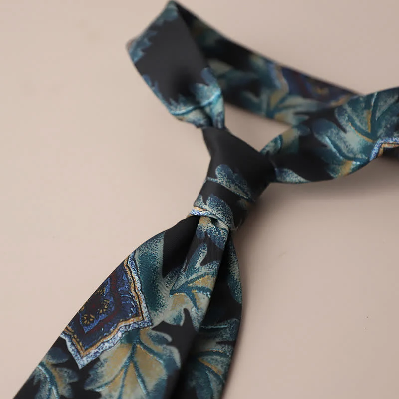 Men's Retro Elegant Neckwear Floral Pattern Necktie - Image 3