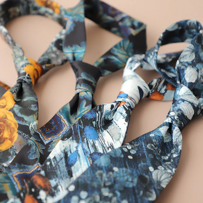 Men's Retro Elegant Neckwear Floral Pattern Necktie - Image 4