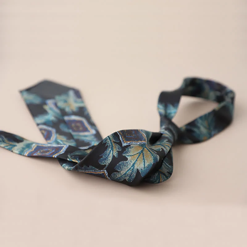 Men's Retro Elegant Neckwear Floral Pattern Necktie - Image 5