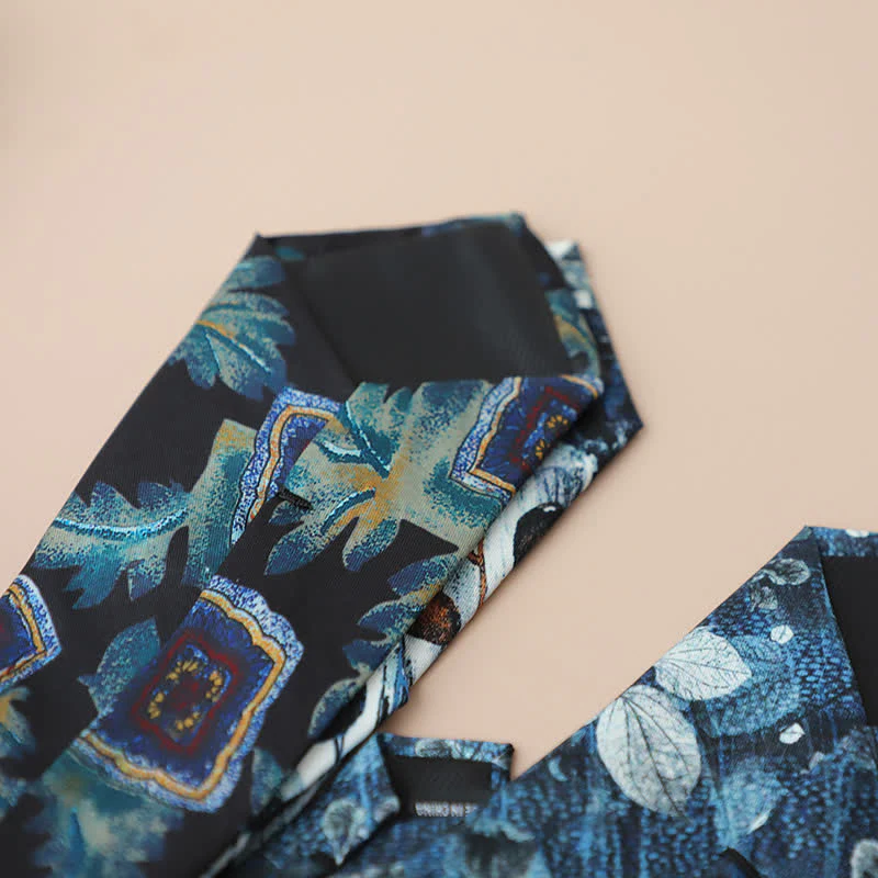 Men's Retro Elegant Neckwear Floral Pattern Necktie - Image 6
