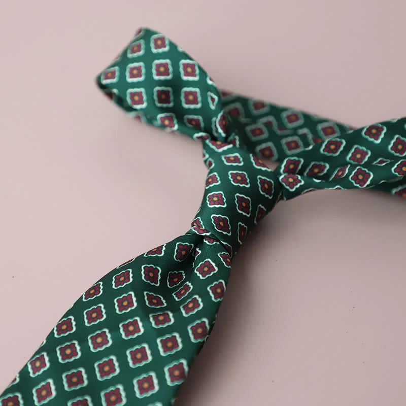 Men's Retro Elegant Neckwear Floral Pattern Necktie - Image 7