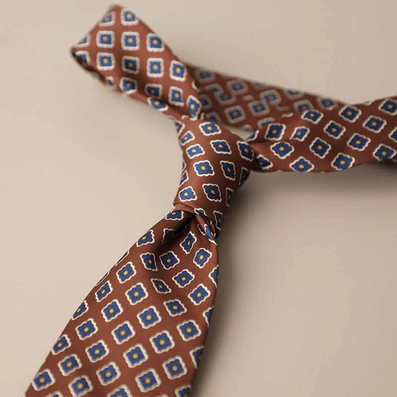 Men's Retro Elegant Neckwear Floral Pattern Necktie - Image 8