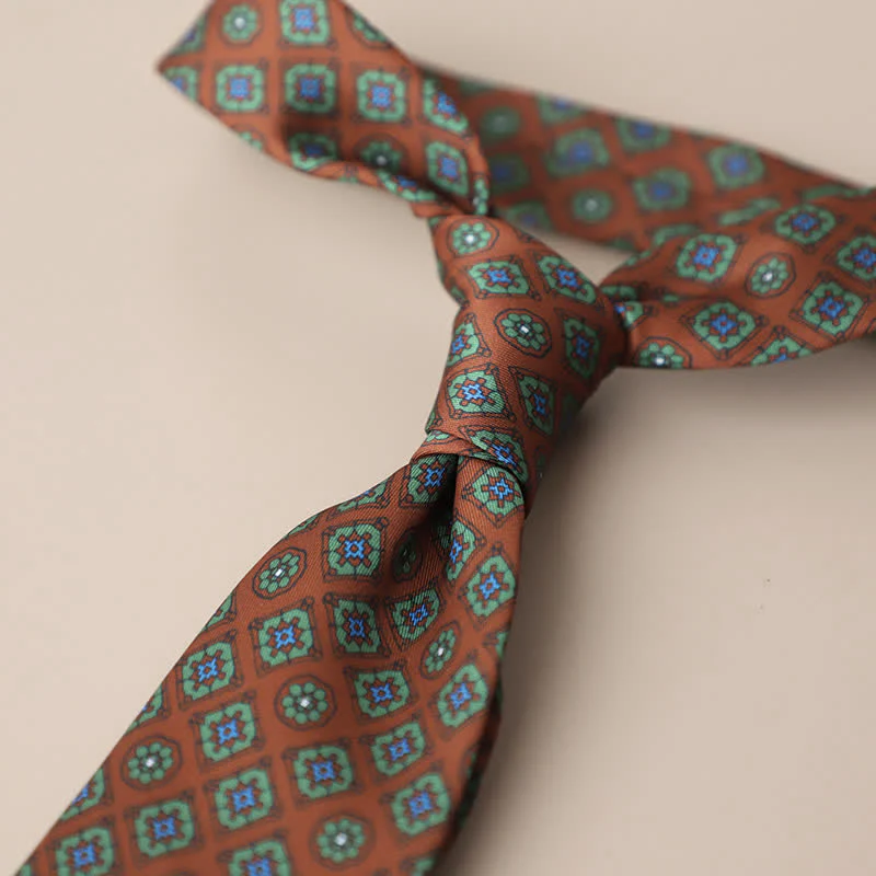 Men's Retro Elegant Neckwear Floral Pattern Necktie - Image 9