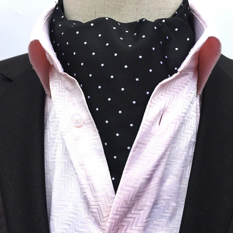 Men's Retro Geometric Floral Print Multi-Color Scarf Cravat - Image 15