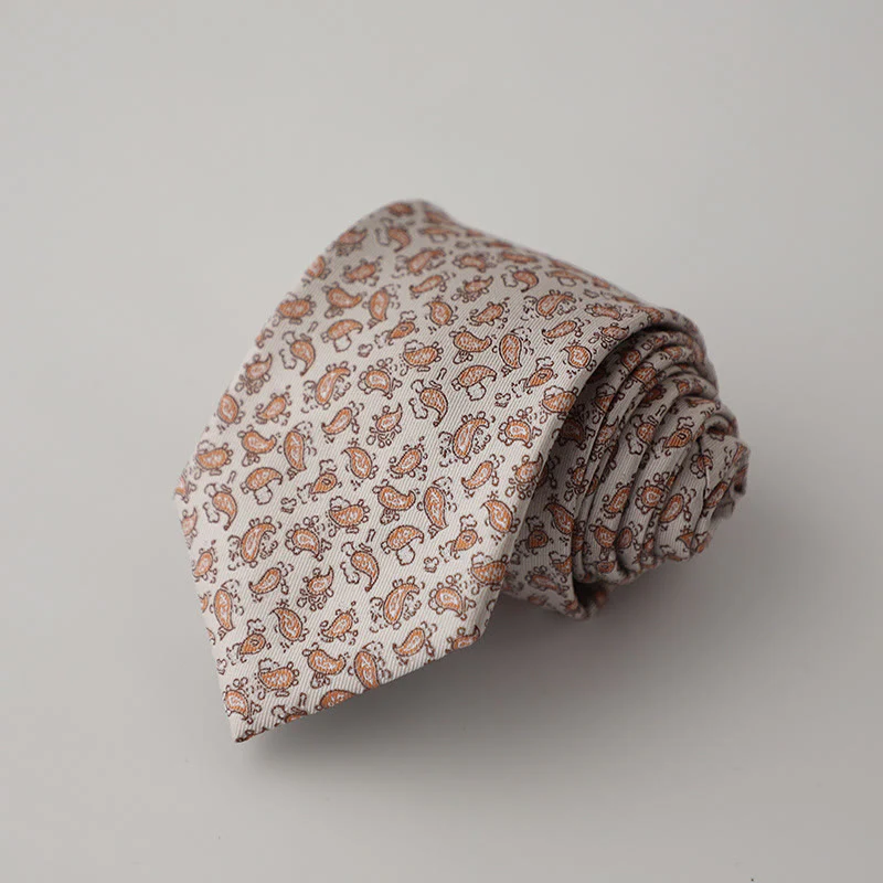 Men's Retro Mini Floral Pattern Necktie - Image 2