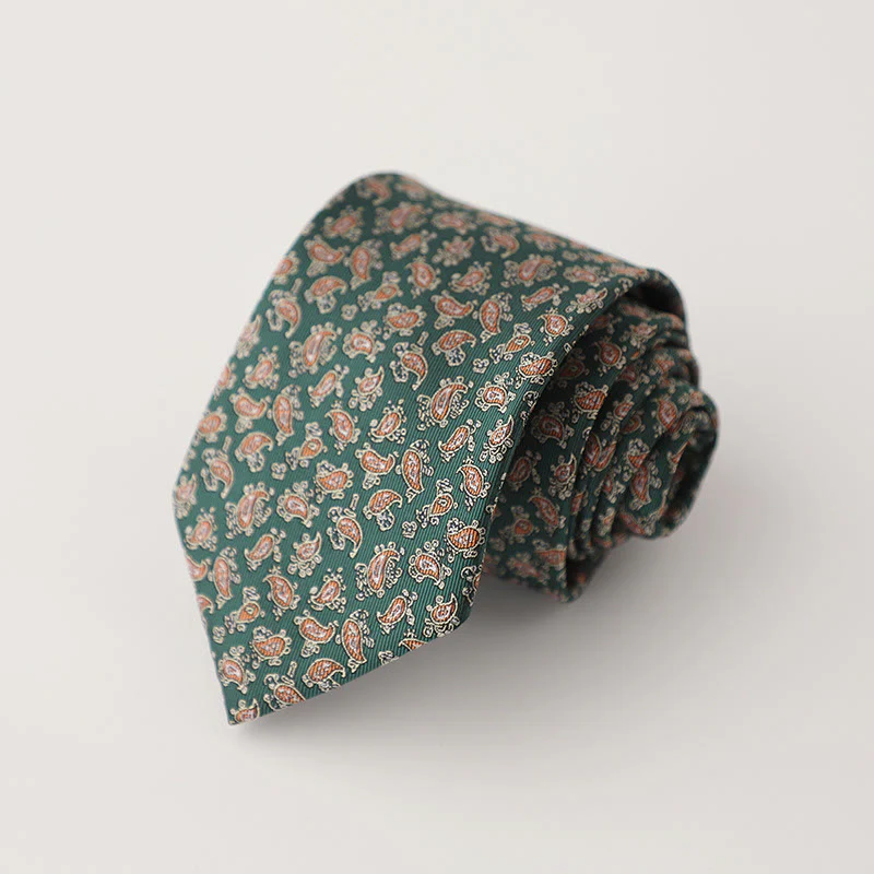 Men's Retro Mini Floral Pattern Necktie - Image 3