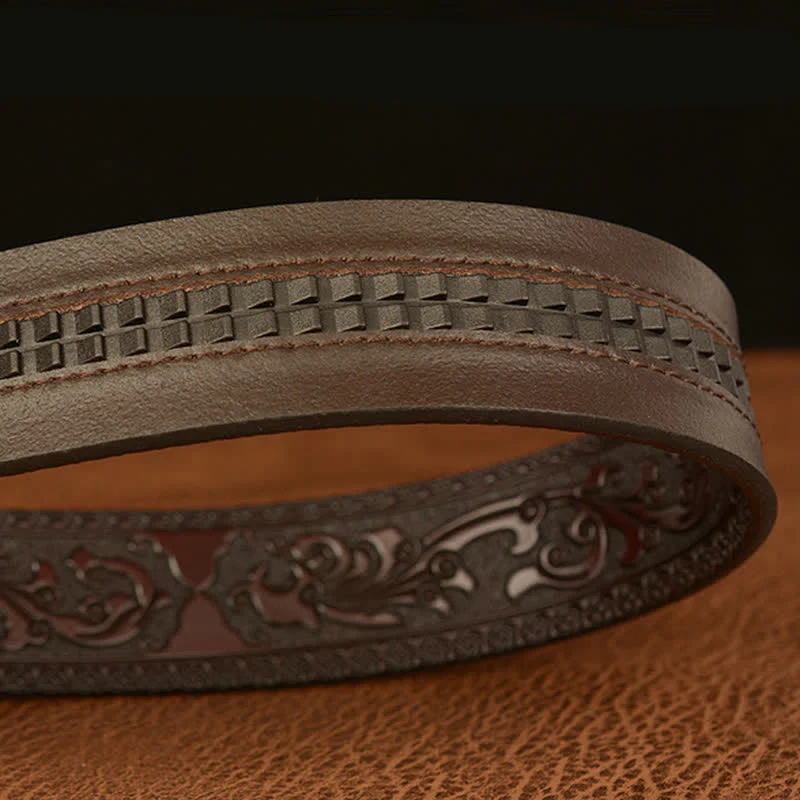 Men's Retro Pack Of Wolves Leather Belt - Image 8