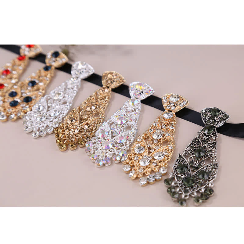 Men's Rhinestone Crystal Short Tie Glitter Wedding Necktie - Image 4