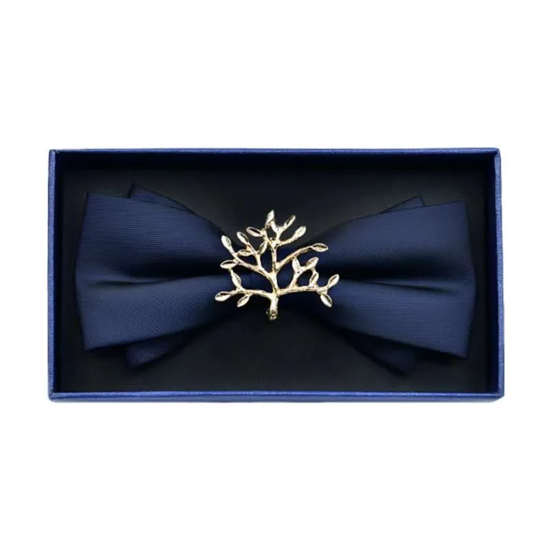Men's Rhinestone Metal Matte Bow Tie - Image 13