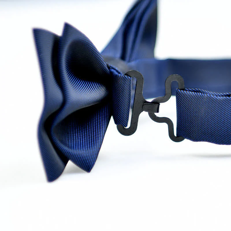 Men's Rhinestone Metal Matte Bow Tie - Image 18