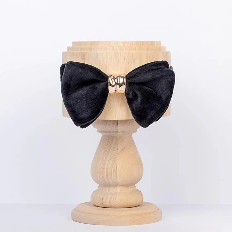 Men's Rose-gold Metal Velvet Butterfly Style Bow Tie - Image 12