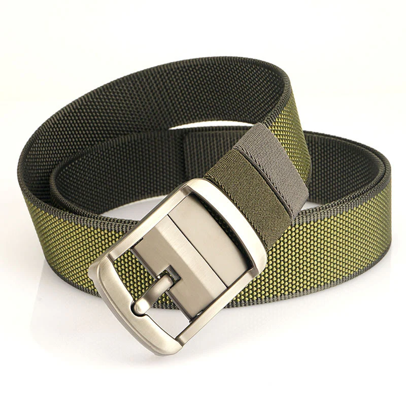 Men's Rotatable Buckle Belt Reversible Nylon Belt - Image 12