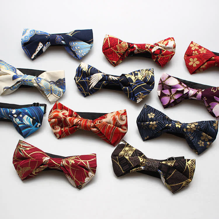 Men's Royal Pattern Wedding Cotton Bow Tie