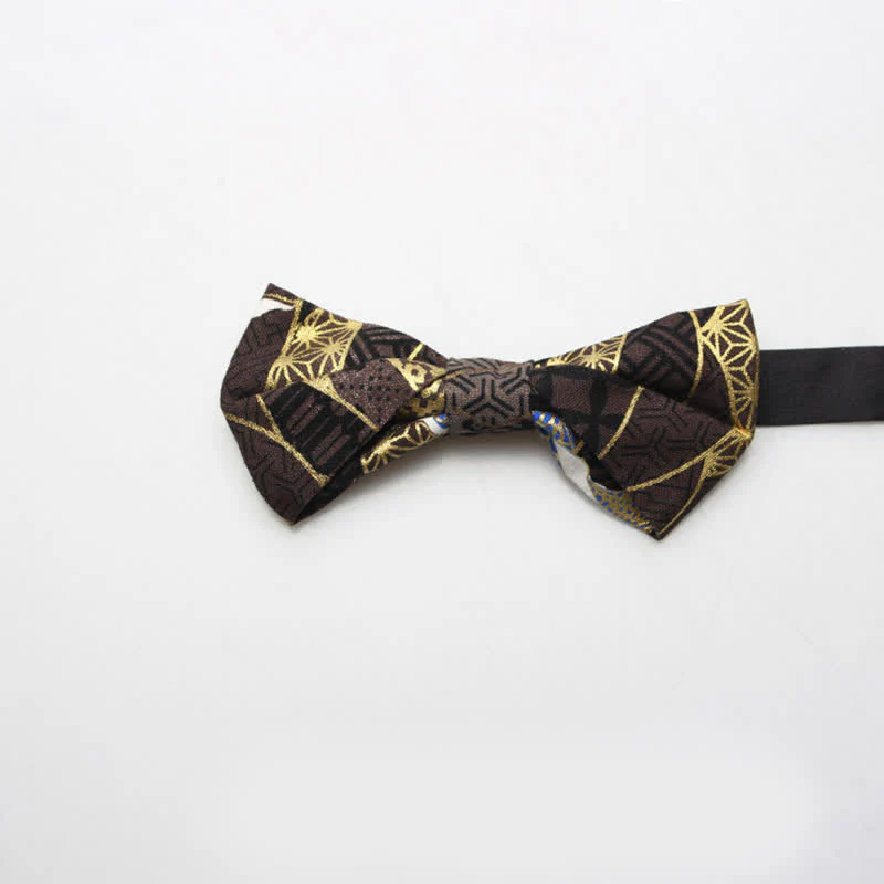 Men's Royal Pattern Wedding Cotton Bow Tie - Image 6