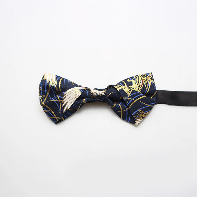 Men's Royal Pattern Wedding Cotton Bow Tie - Image 8
