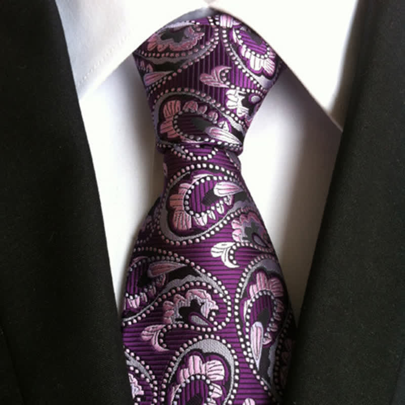 Men's Sea Wave Paisley Necktie - Image 3