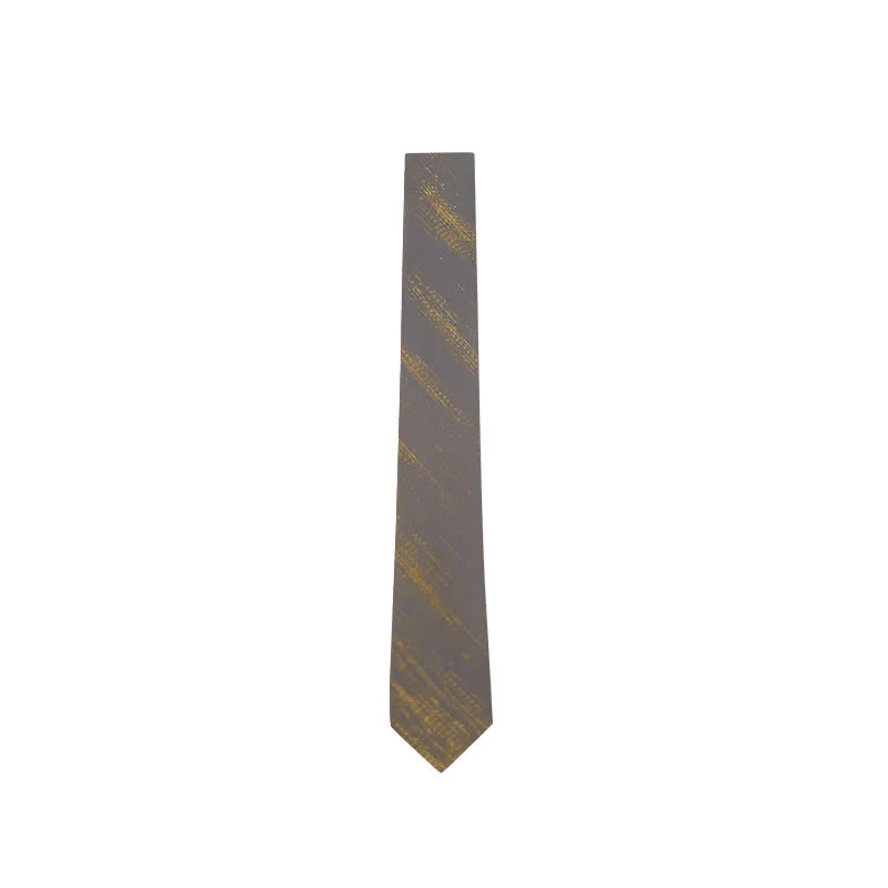 Men's Shining Gray Double Layered Bow Tie - Image 7