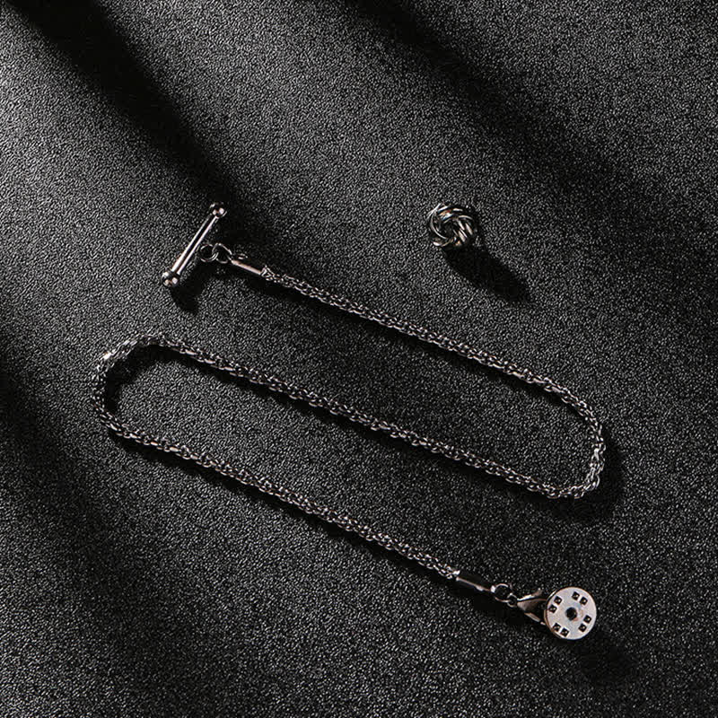Men's Shirt Tuxedo Stud Lapel Chain Suit Brooch with Hanging Chain - Image 11