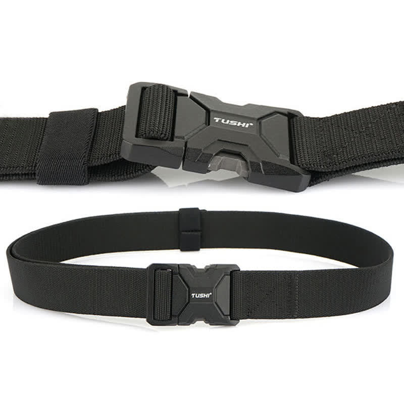 Men's Simple Quick Release Buckle Elastic Tactical Belt - Image 4