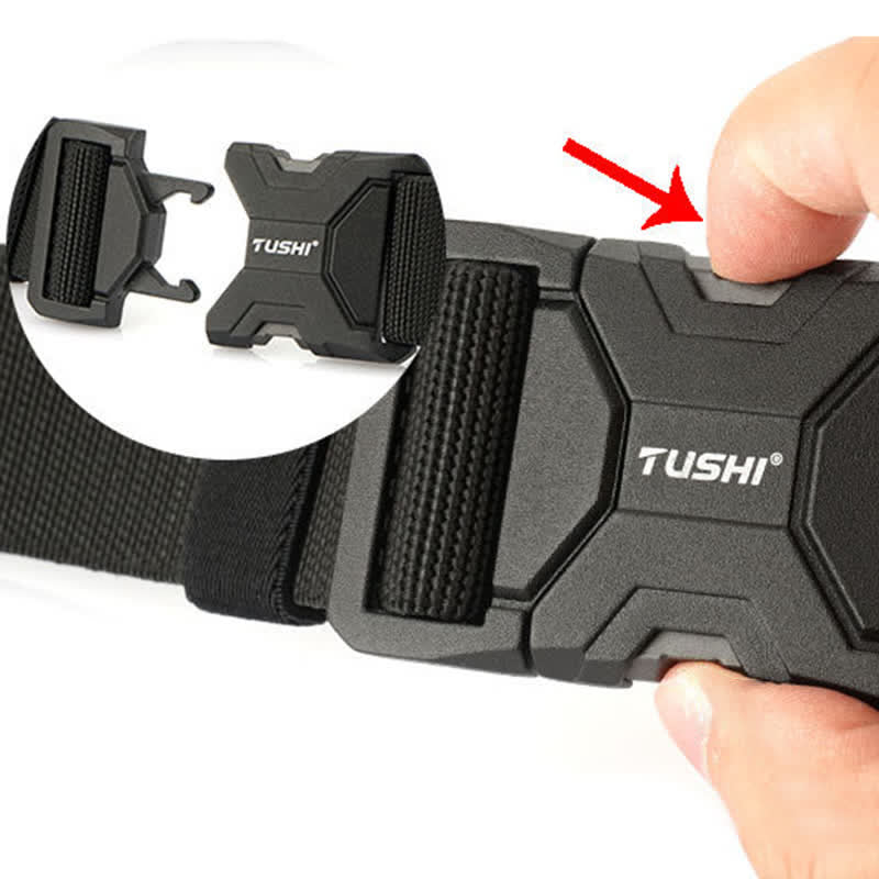 Men's Simple Quick Release Buckle Elastic Tactical Belt - Image 6