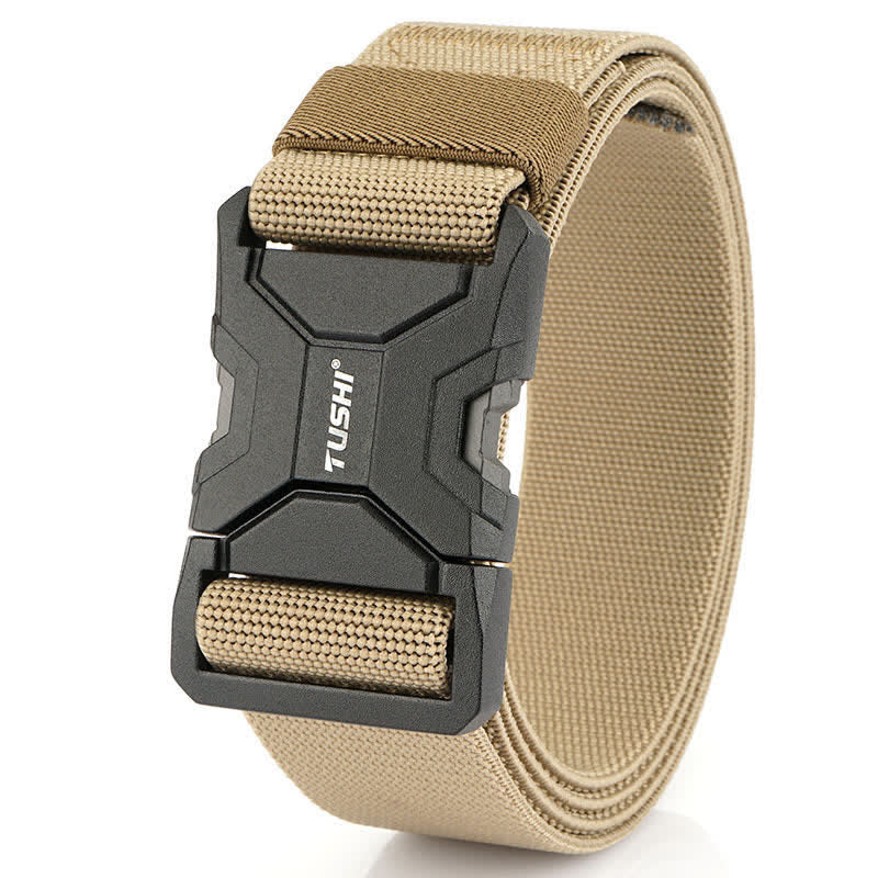 Men's Simple Quick Release Buckle Elastic Tactical Belt - Image 9