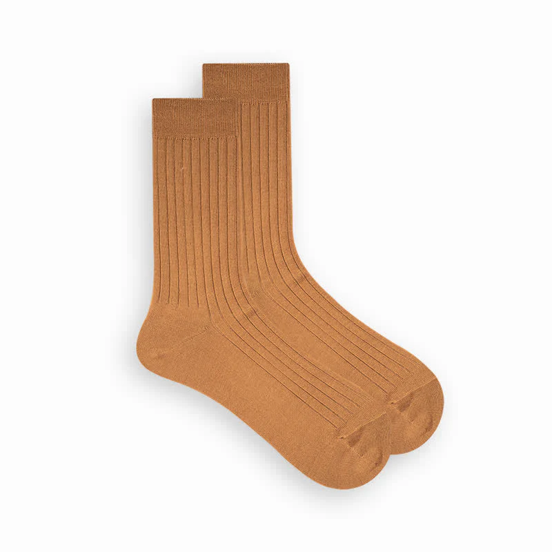 Men's Simple Solid Color Business Cotton Socks - Image 18