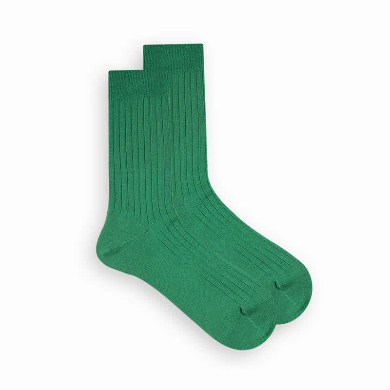 Men's Simple Solid Color Business Cotton Socks - Image 3