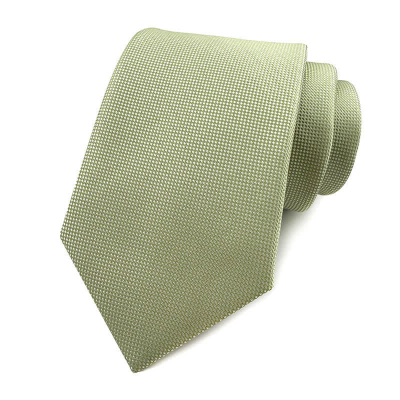 Men's Simple Solid Color Skinny Necktie - Image 11