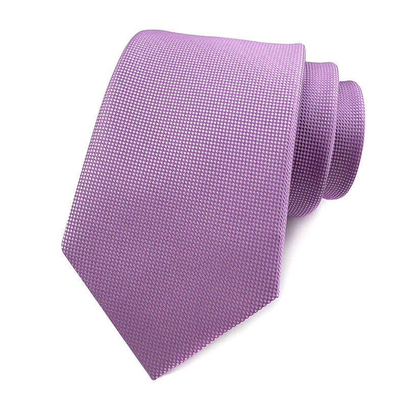Men's Simple Solid Color Skinny Necktie - Image 19
