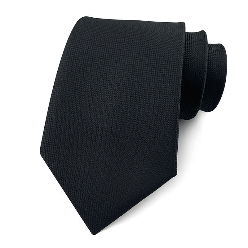 Men's Simple Solid Color Skinny Necktie - Image 4
