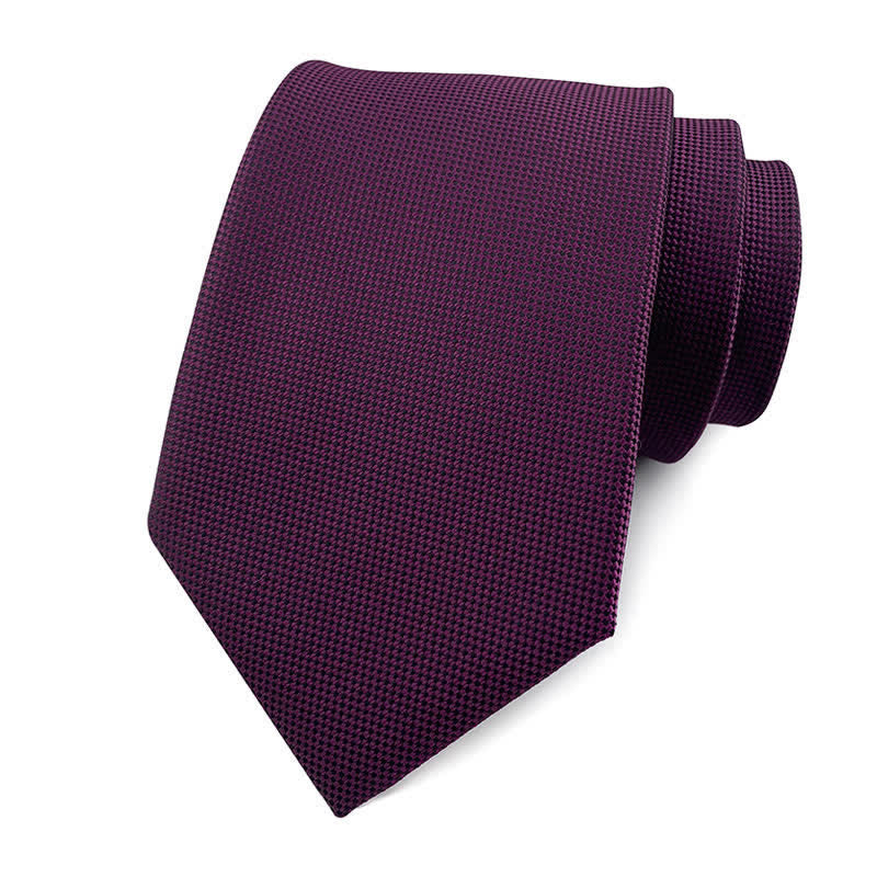Men's Simple Solid Color Skinny Necktie - Image 6
