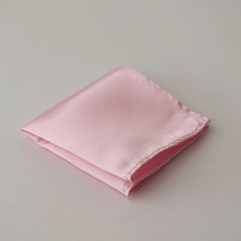 Men's Simple Solid Color Wedding Party Pocket Square - Image 21
