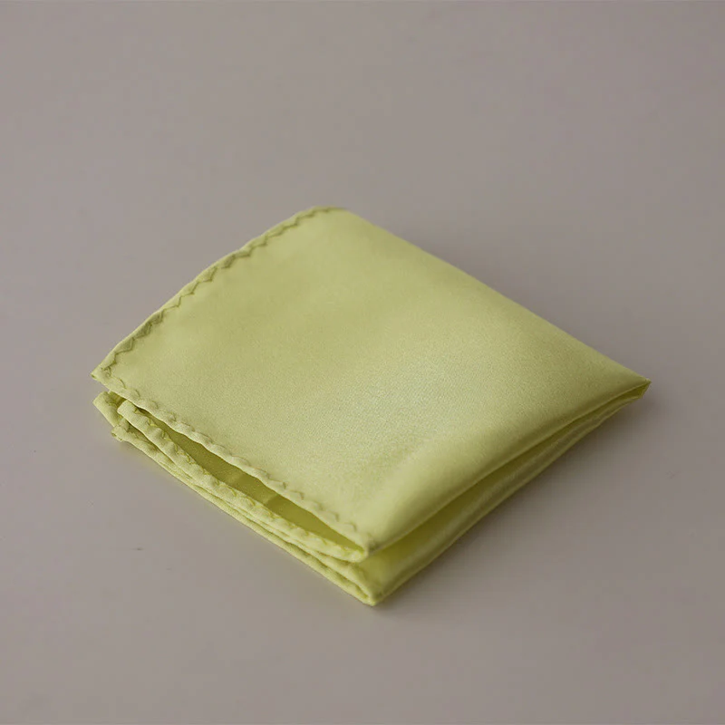 Men's Simple Solid Color Wedding Party Pocket Square - Image 31