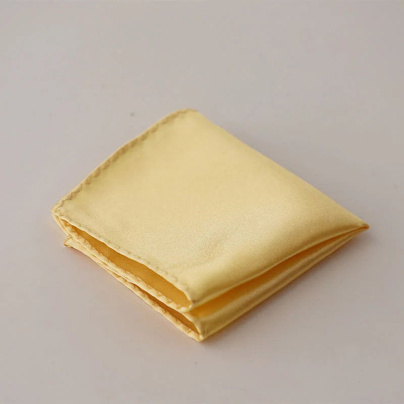 Men's Simple Solid Color Wedding Party Pocket Square - Image 34