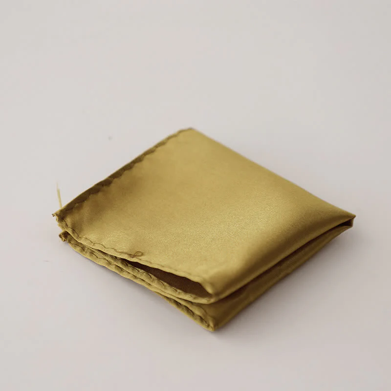 Men's Simple Solid Color Wedding Party Pocket Square - Image 35