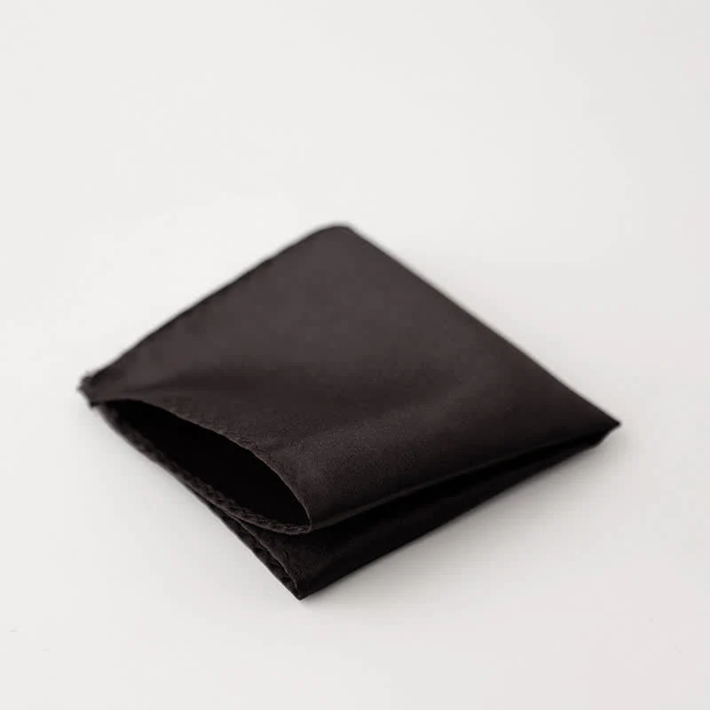 Men's Simple Solid Color Wedding Party Pocket Square - Image 6