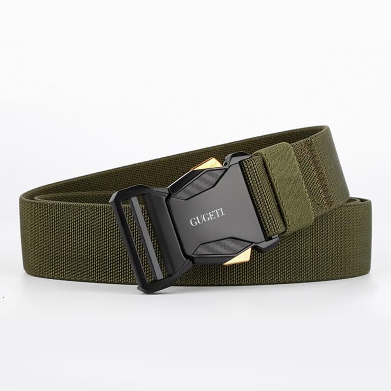 Men's Simple Sport Black Quick Release Nylon Tactical Belt - Image 10