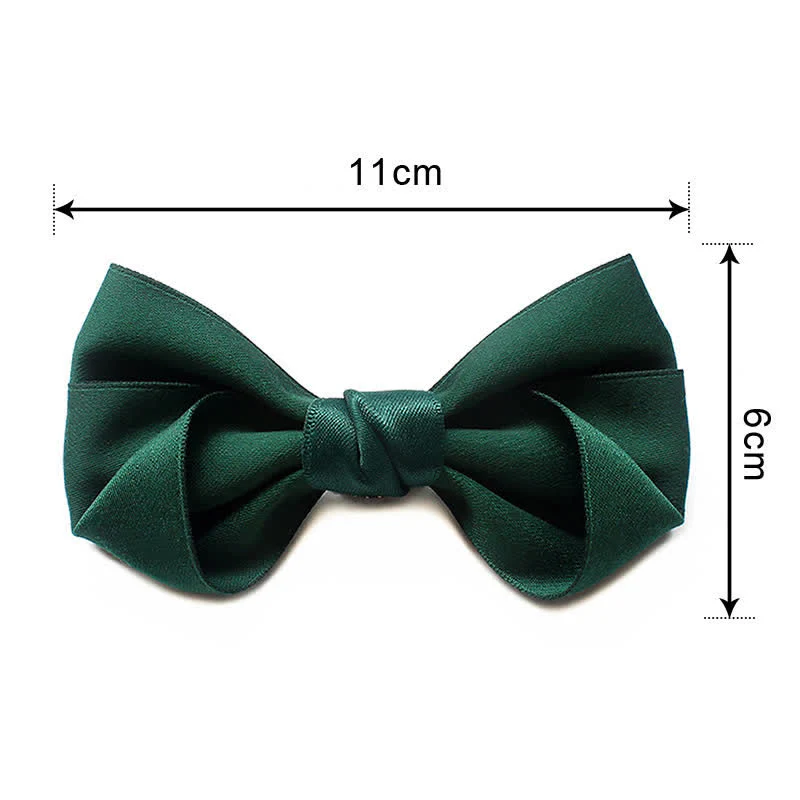 Men's Simple Trendy Soild Color Suit Shirt Bow Tie - Image 6