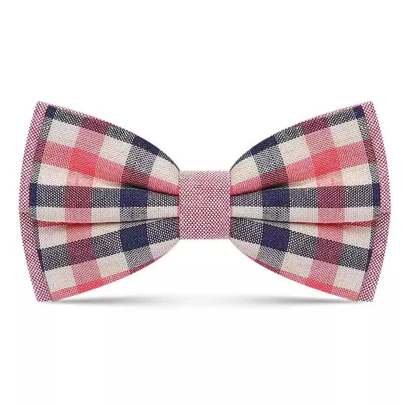 Men's Simply Classy Plaid Pattern Bow Tie - Image 2