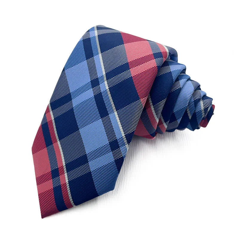 Men's Smart Bright Plaid Necktie - Image 2