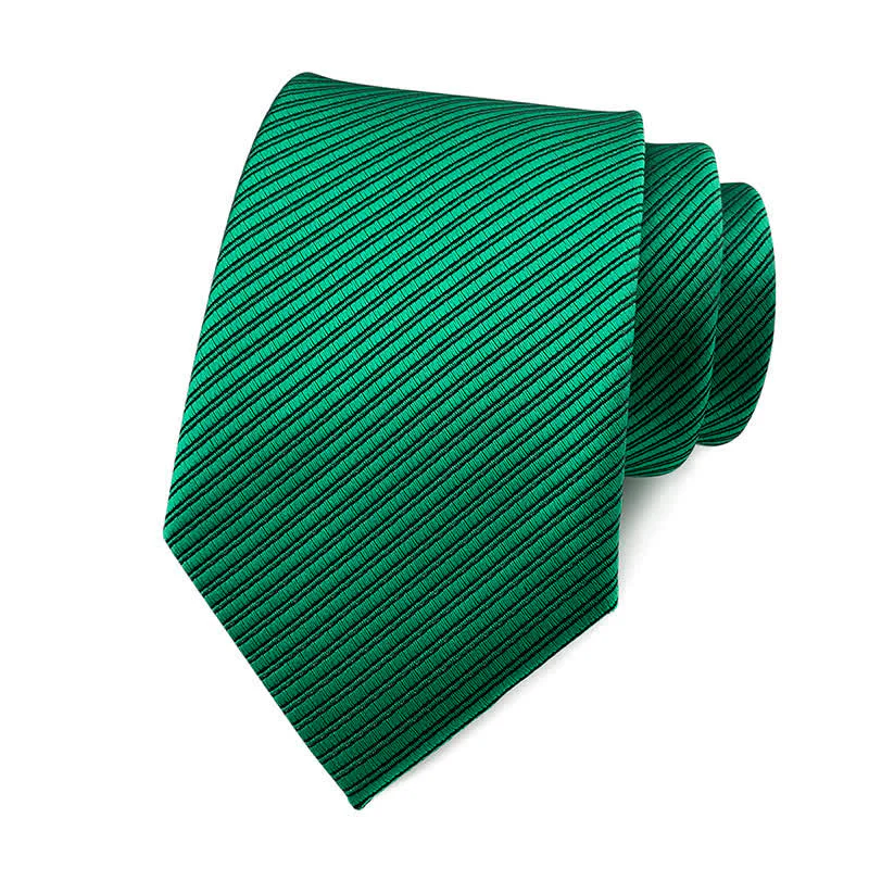 Men's Solid Color Discreet Twill Work Necktie - Image 10