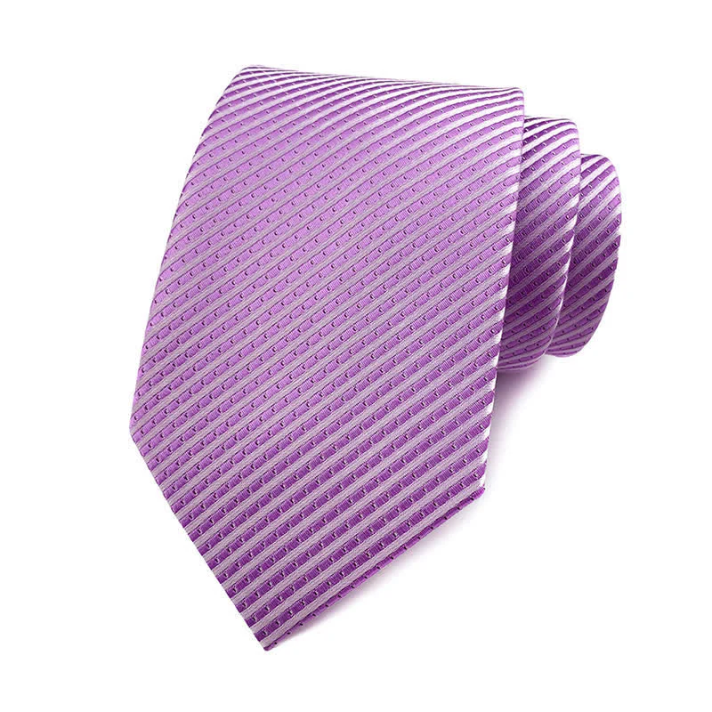 Men's Solid Color Discreet Twill Work Necktie - Image 13