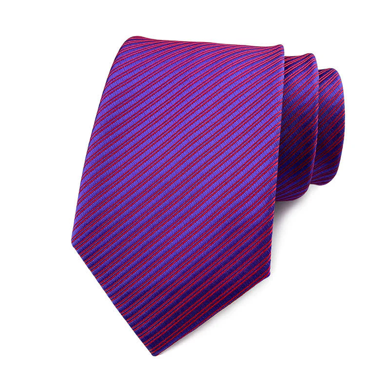 Men's Solid Color Discreet Twill Work Necktie - Image 14