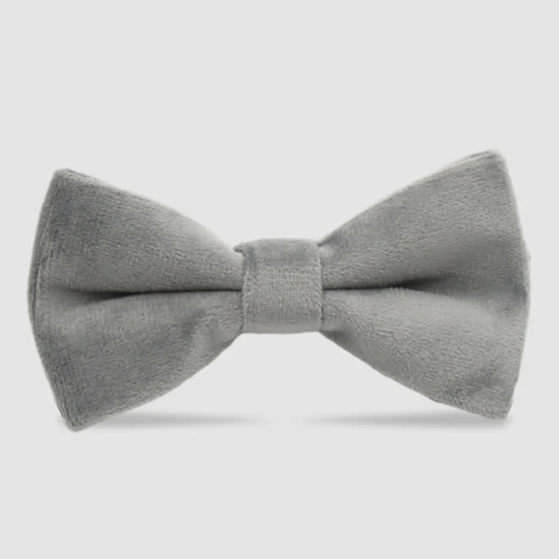 Men's Solid Color Formal Velvet Bow Tie - Image 10