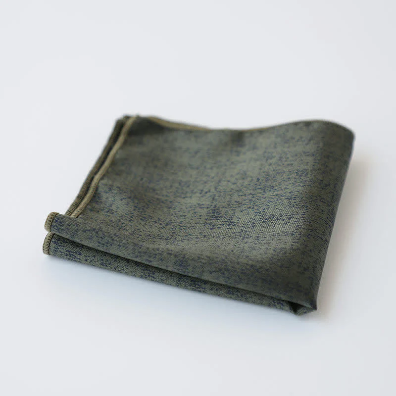 Men's Solid Color Subtle Dark Pattern Pocket Square - Image 12