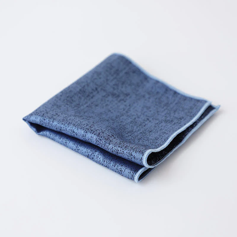 Men's Solid Color Subtle Dark Pattern Pocket Square - Image 5