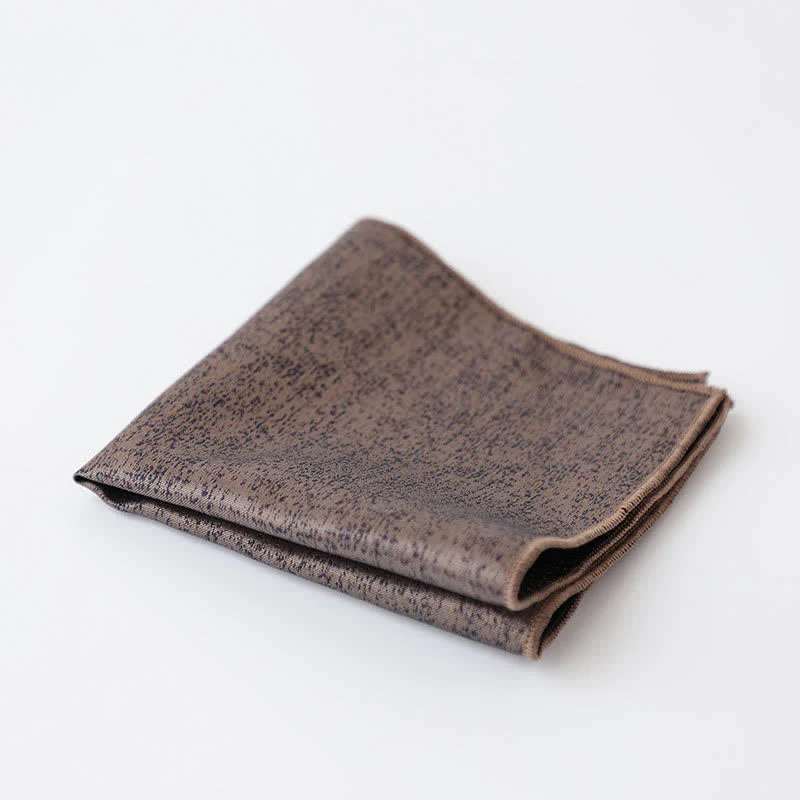 Men's Solid Color Subtle Dark Pattern Pocket Square - Image 8