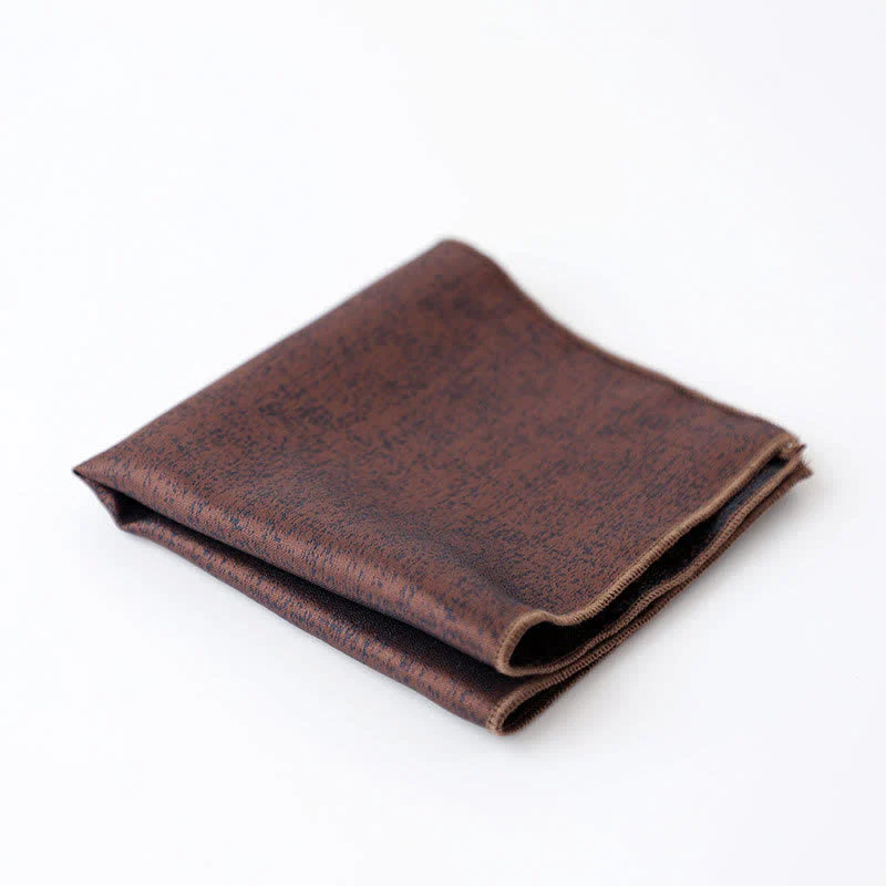 Men's Solid Color Subtle Dark Pattern Pocket Square - Image 9
